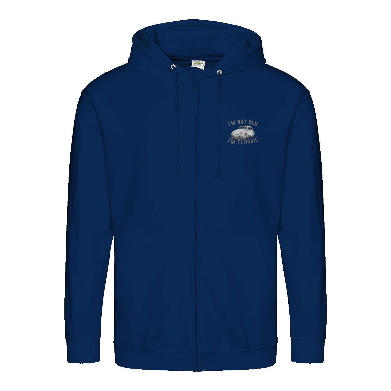 „I’m Not Old, I’m Classic“ Hoodie – Retro-Auto & Humor im Vintage-Stil-Zip Hoodie-True Insights