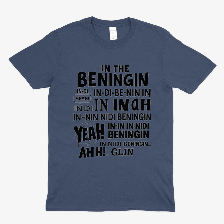 True Insights T-Shirt In The Beningin Meme in Navy, tiefes Dunkelblau für Alltag