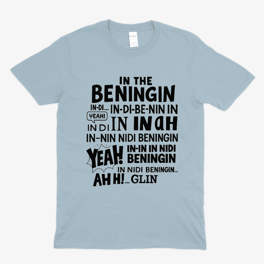 True Insights T-Shirt In The Beningin Internet Humor in Light Blue, frisches Hellblau