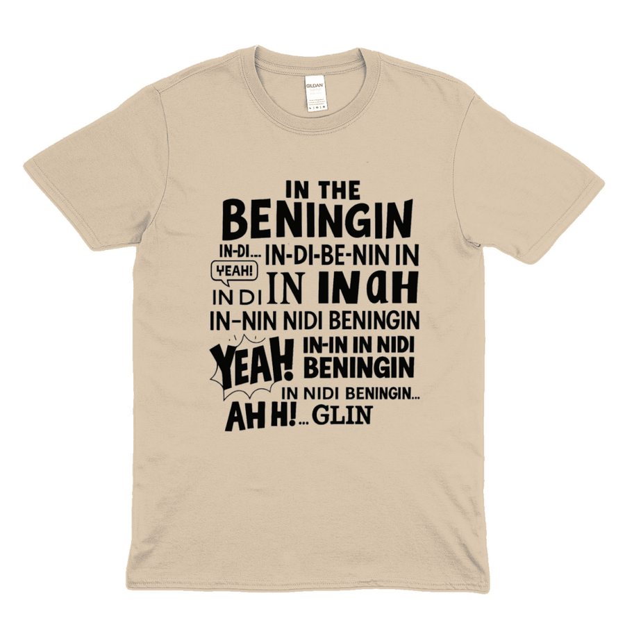 True Insights T-Shirt In The Beningin Internet Humor in Natural, naturweiser Baumwollton