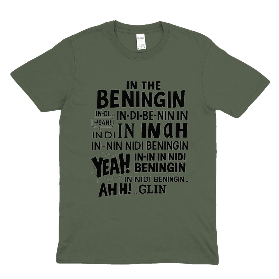 True Insights T-Shirt In The Beningin Meme Spruch in Military Green, sportliche Farbe