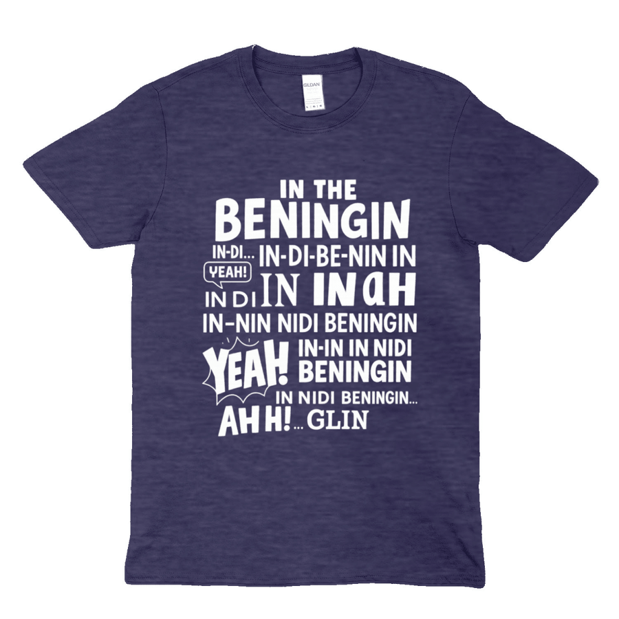True Insights T-Shirt In The Beningin Spruch in Heather Navy, meliertes Dunkelblau