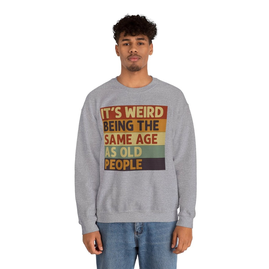 True Insights Vintage Sweatshirt mit Alterswitz, Detailaufnahme der Ärmel und Bündchen