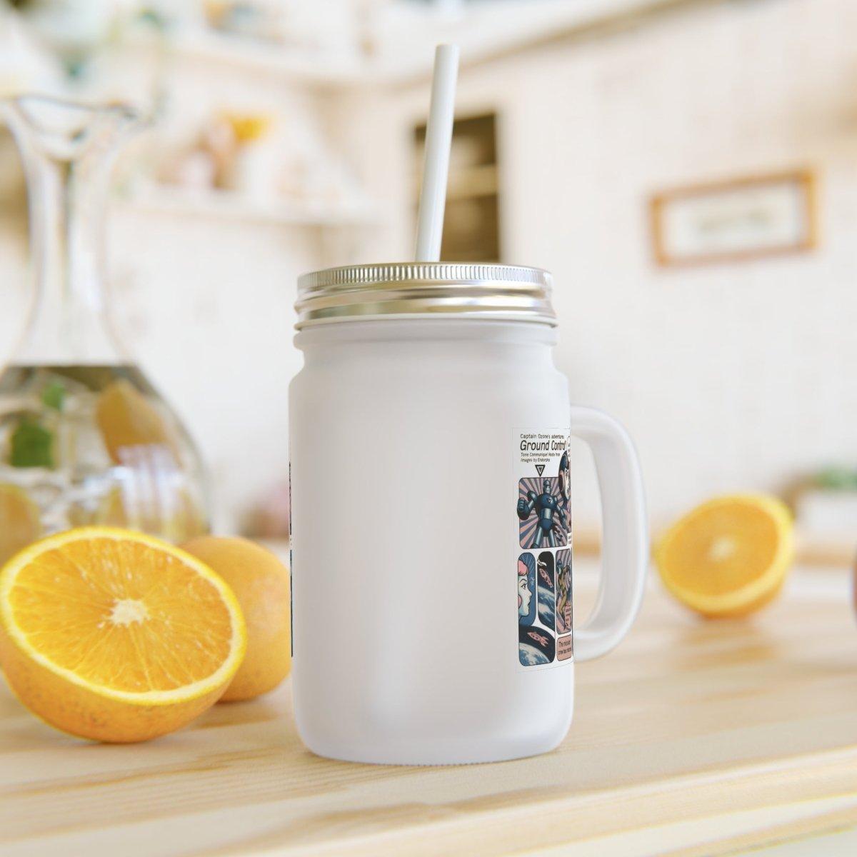 Vintage Motiv – Jar Mug mit Captain Ozone – Vintage Space Hero im Glas | True Insights Design mit Humor