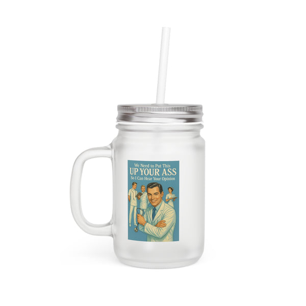 Vintage Motiv – Jar Mug „Up Your Ass“ – Vintage-Satireglas mit frecher Aussage | True Insights Design mit Humor
