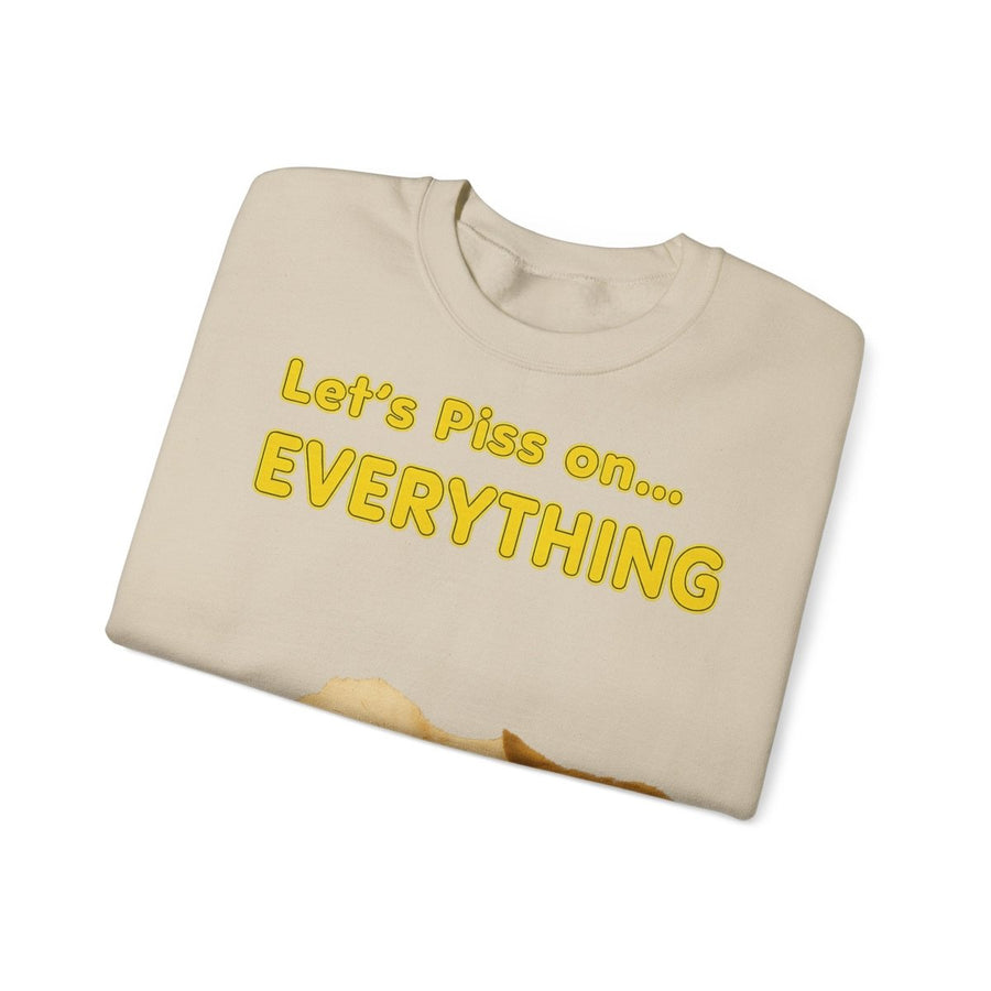Vintage Motiv – Let’s Piss on Everything – Satirisches Sweatshirt mit Hund & Katze | True Insights Design mit Humor