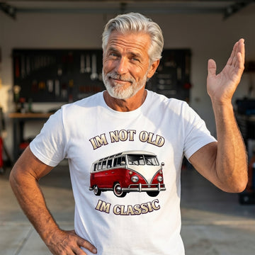 VW Bulli T1 Samba Shirt – I'm Not Old I'm Classic – getragen