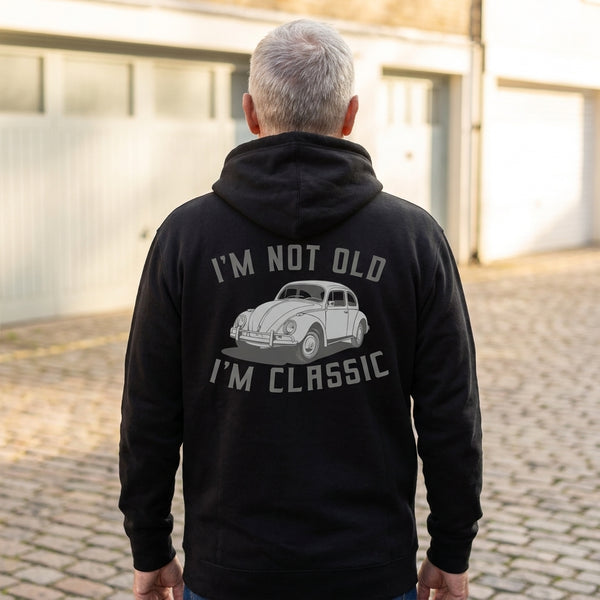 I'm Not Old I'm Classic Hoodie – Rückendruck – von hinten getragen
