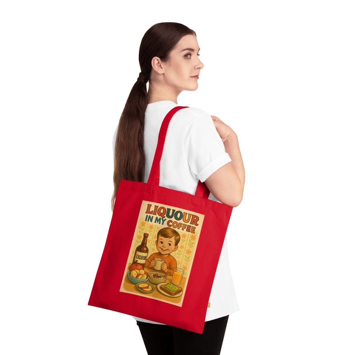 Liquor Is Quicker – Retro-Stoffbeutel mit zweideutigem Humor-Bags-True Insights