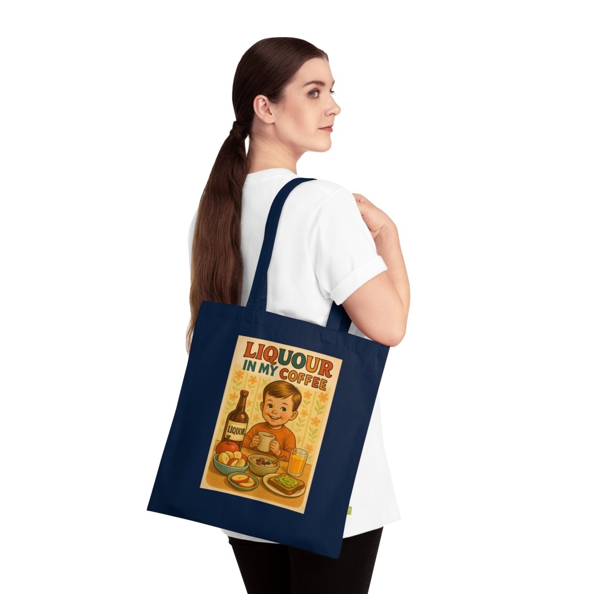 Liquor Is Quicker – Retro-Stoffbeutel mit zweideutigem Humor-Bags-True Insights