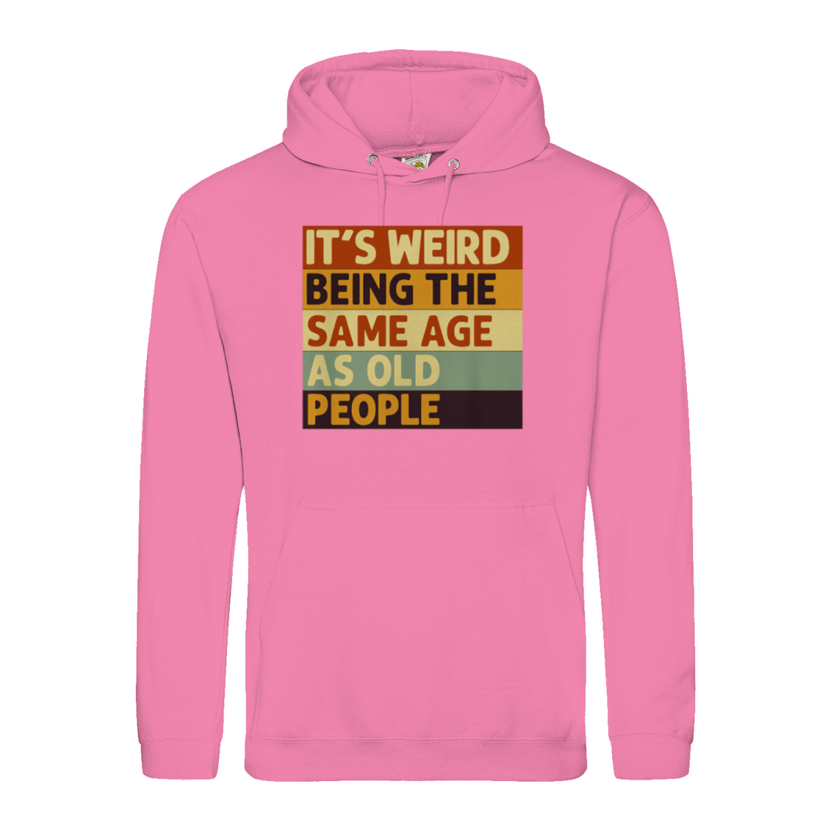 Lustiger Hoodie „It’s Weird Being the Same Age as Old People“ – Vintage Spruch Kapuzenpullover für Männer & Frauen-Hoodie-True Insights