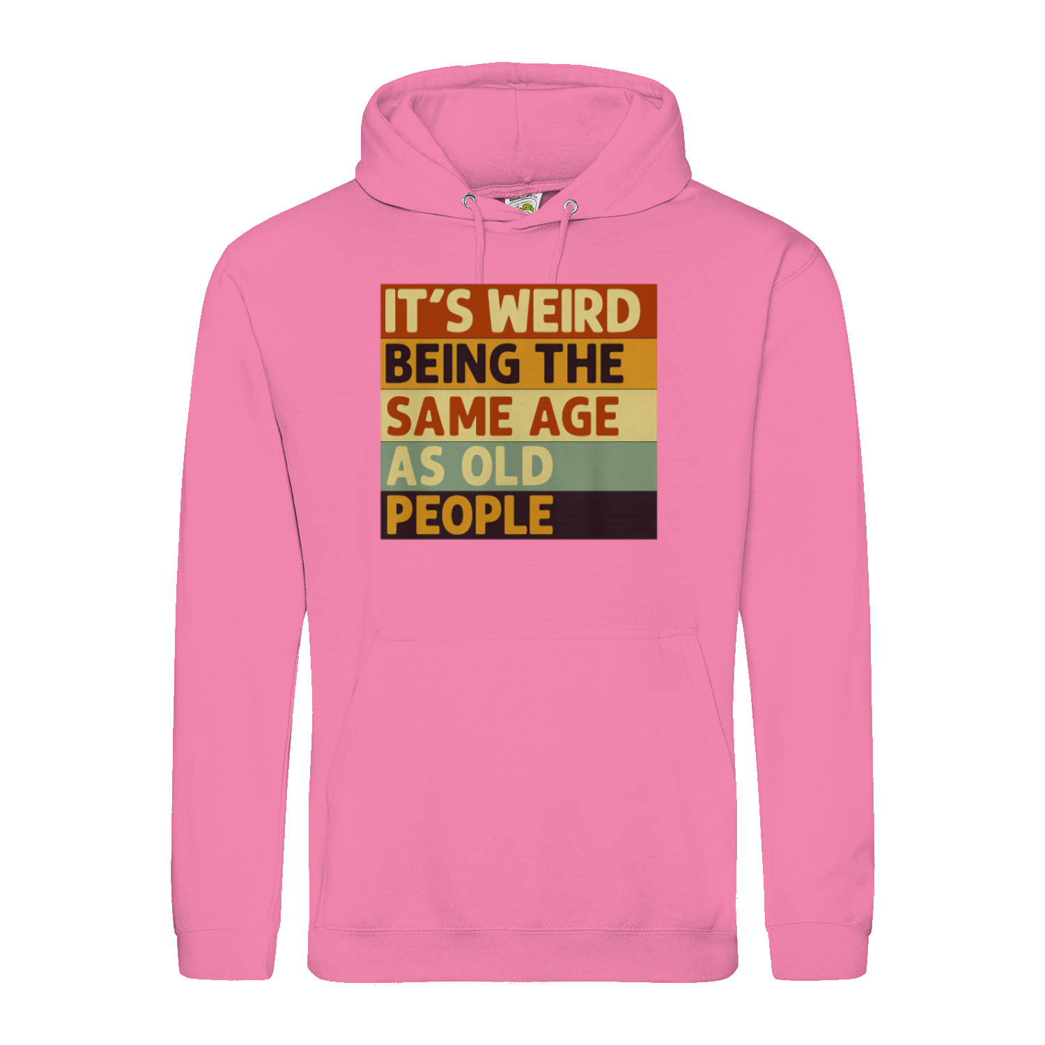 Lustiger Hoodie „It’s Weird Being the Same Age as Old People“ – Vintage Spruch Kapuzenpullover für Männer & Frauen-Hoodie-True Insights