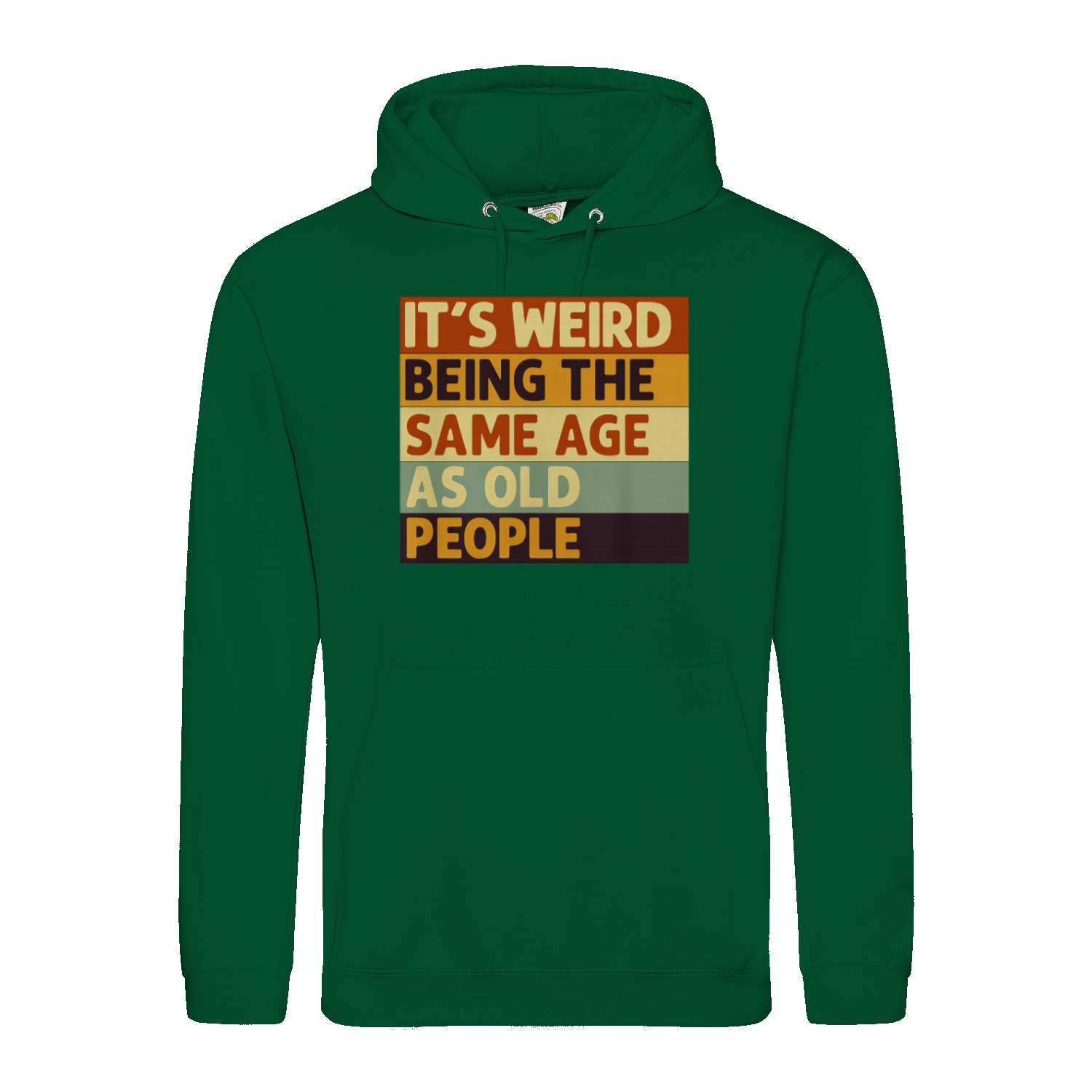 Lustiger Hoodie „It’s Weird Being the Same Age as Old People“ – Vintage Spruch Kapuzenpullover für Männer & Frauen-Hoodie-True Insights