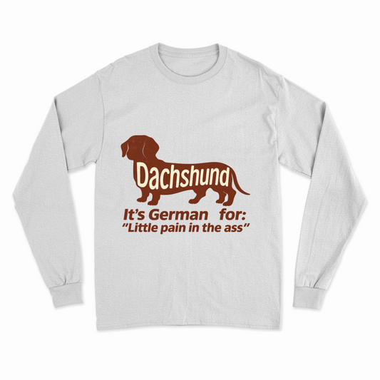 Dachshund: Little pain in the ass Vintage Look für Hundefans mit Humor – Lustiges | True Insights – Bild 1