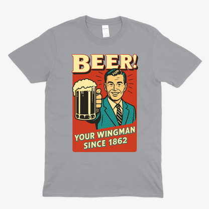 Beer! – Dein Wingman seit 1862 | Retro T-Shirt & Sweatshirt – Freches Satire-Design für mutige Statements | True Insights