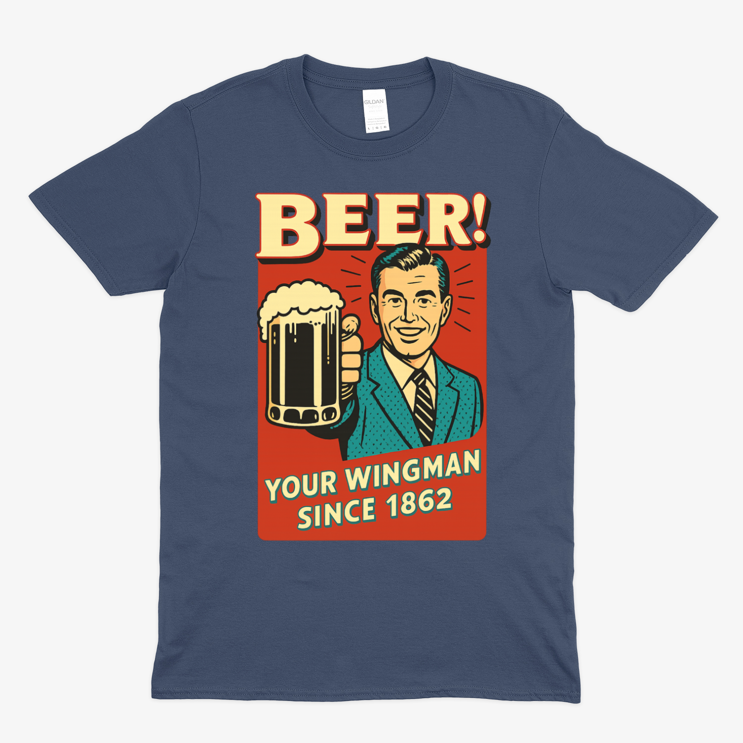Beer! – Dein Wingman seit 1862 | Retro T-Shirt & Sweatshirt – Freches Satire-Design für mutige Statements | True Insights