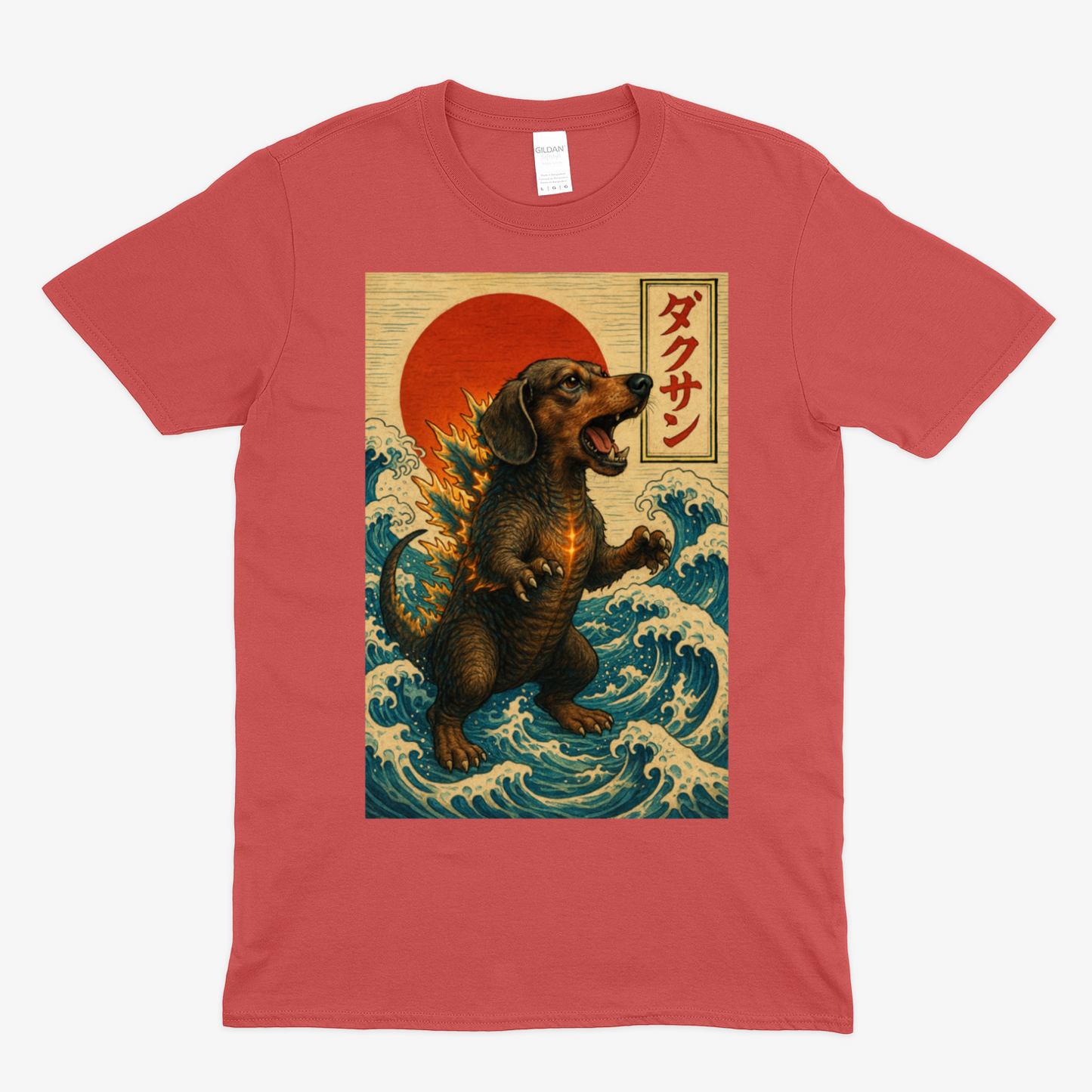 Dackel T-Shirt „Dackzilla in der Welle“ Japanischer Kaiju-Dackel im Hokusai-Stil – Lustiges T-Shirt | True Insights – Bild 14