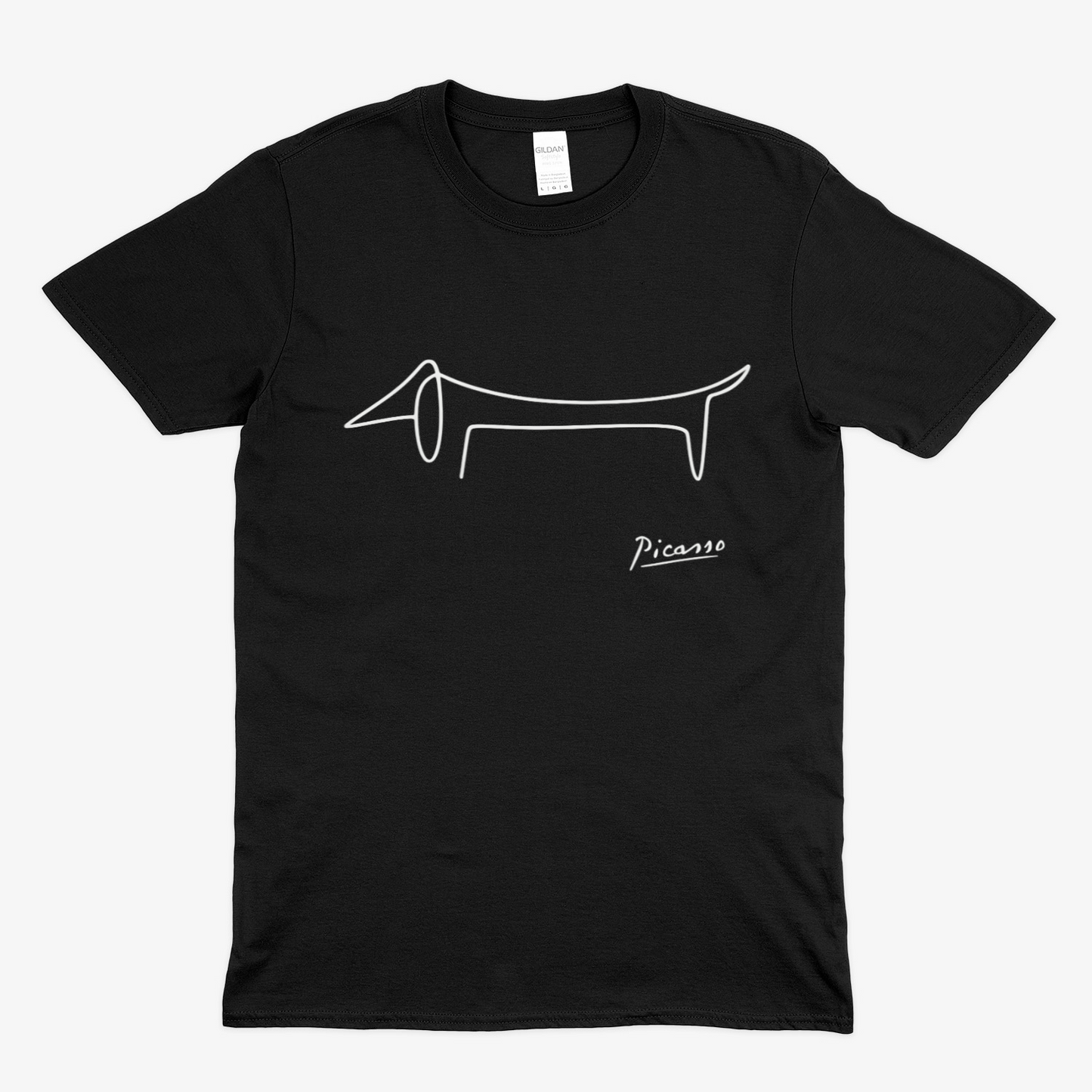 Picasso Dackel T-Shirt – Minimalistische Hundelinie mit Kultfaktor – Lustiges | True Insights – Bild 10