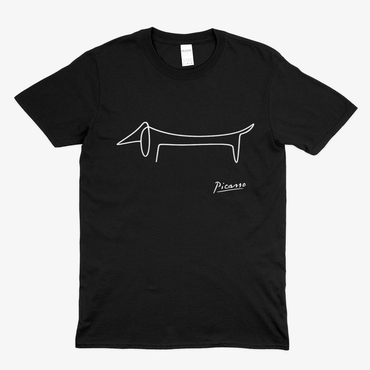 Picasso Dackel T-Shirt – Minimalistische Hundelinie mit Kultfaktor – Lustiges | True Insights – Bild 10