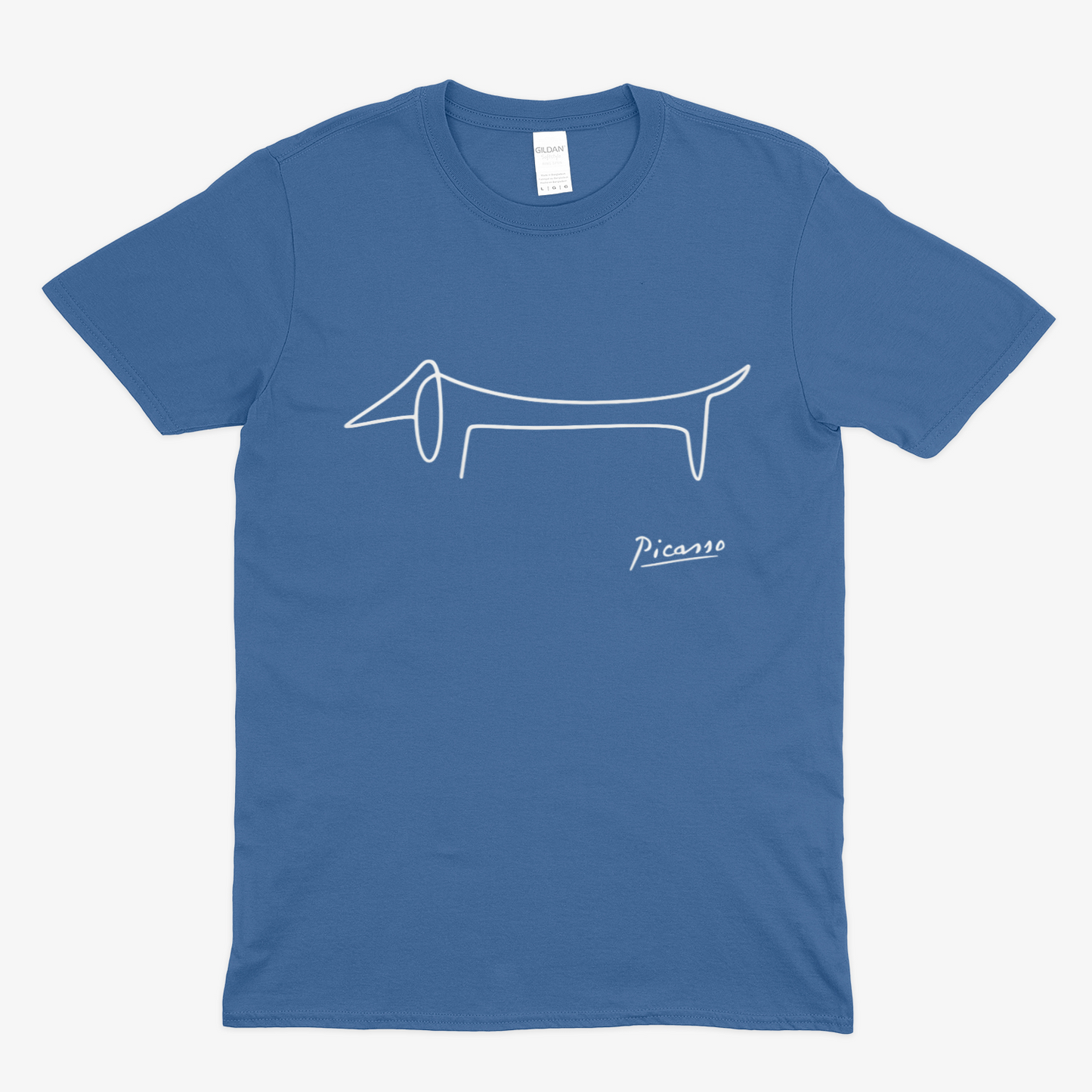 Picasso Dackel T-Shirt – Minimalistische Hundelinie mit Kultfaktor – Lustiges | True Insights – Bild 7