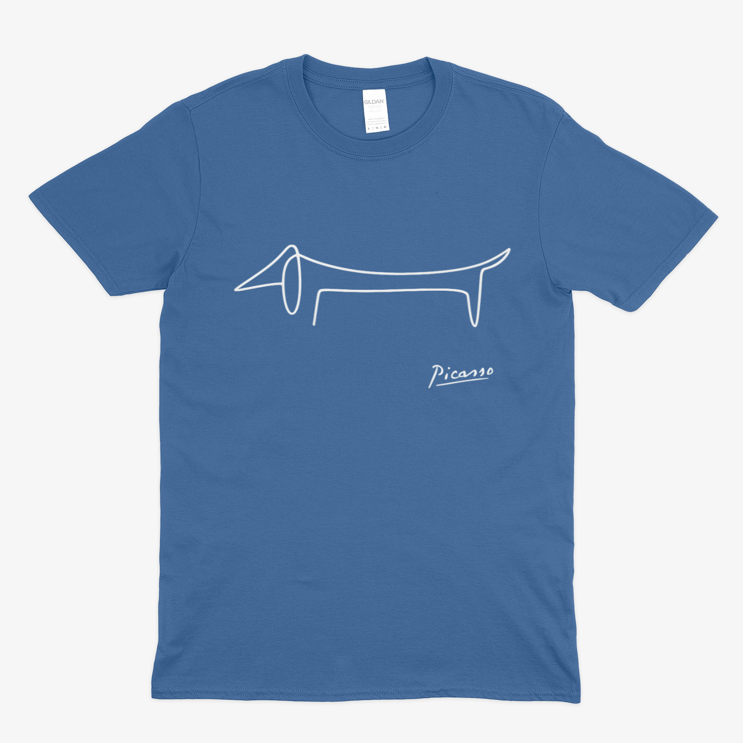 Picasso Dackel T-Shirt – Minimalistische Hundelinie mit Kultfaktor – Lustiges | True Insights – Bild 7