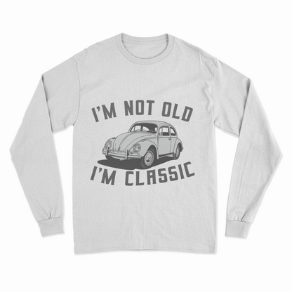 Retro Sweatshirt „I’m Not Old – I’m Classic“  VW Käfer Pullover für Oldtimer-Fans