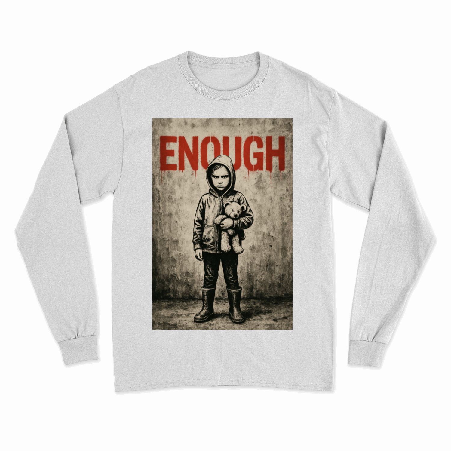 Sweatshirt „ENOUGH“ – Warm anziehen, Kaltstellen | Urban Statement Wear
