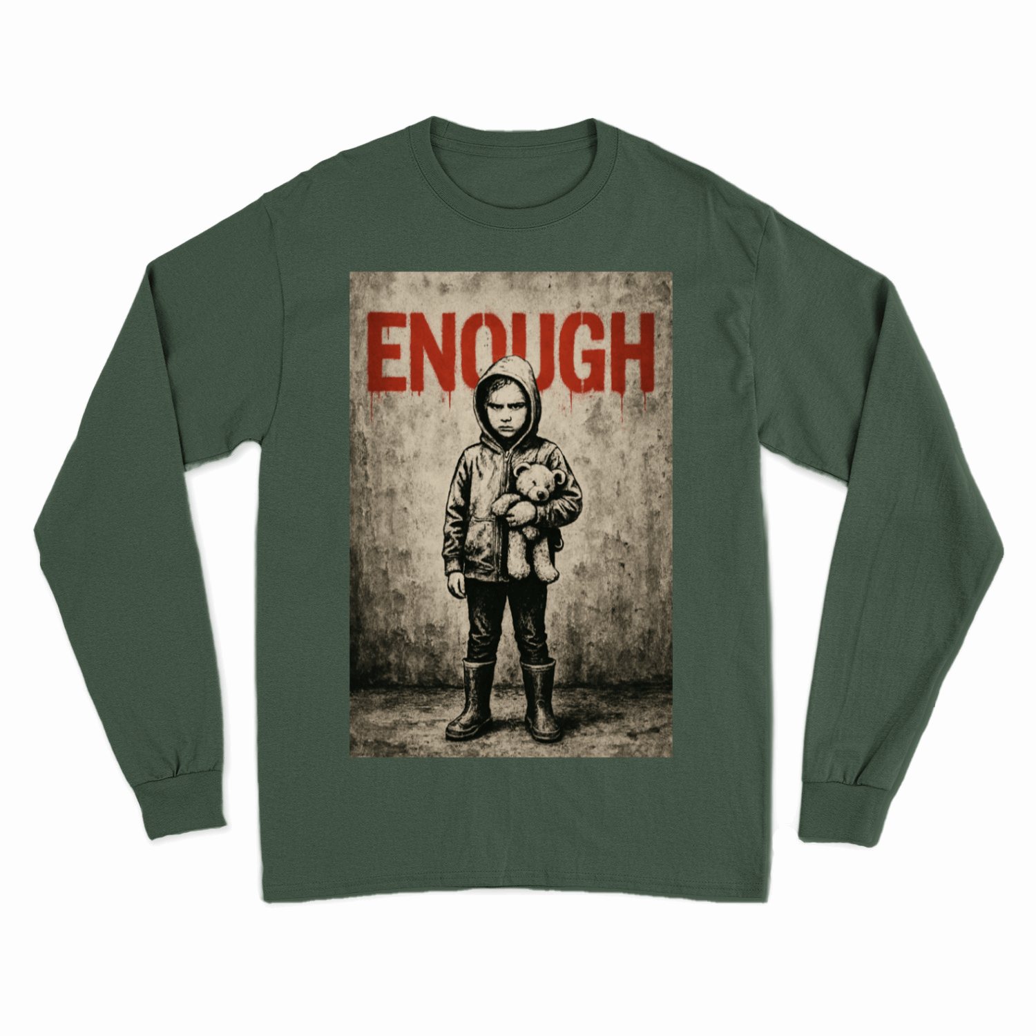 Sweatshirt „ENOUGH“ – Warm anziehen, Kaltstellen | Urban Statement Wear