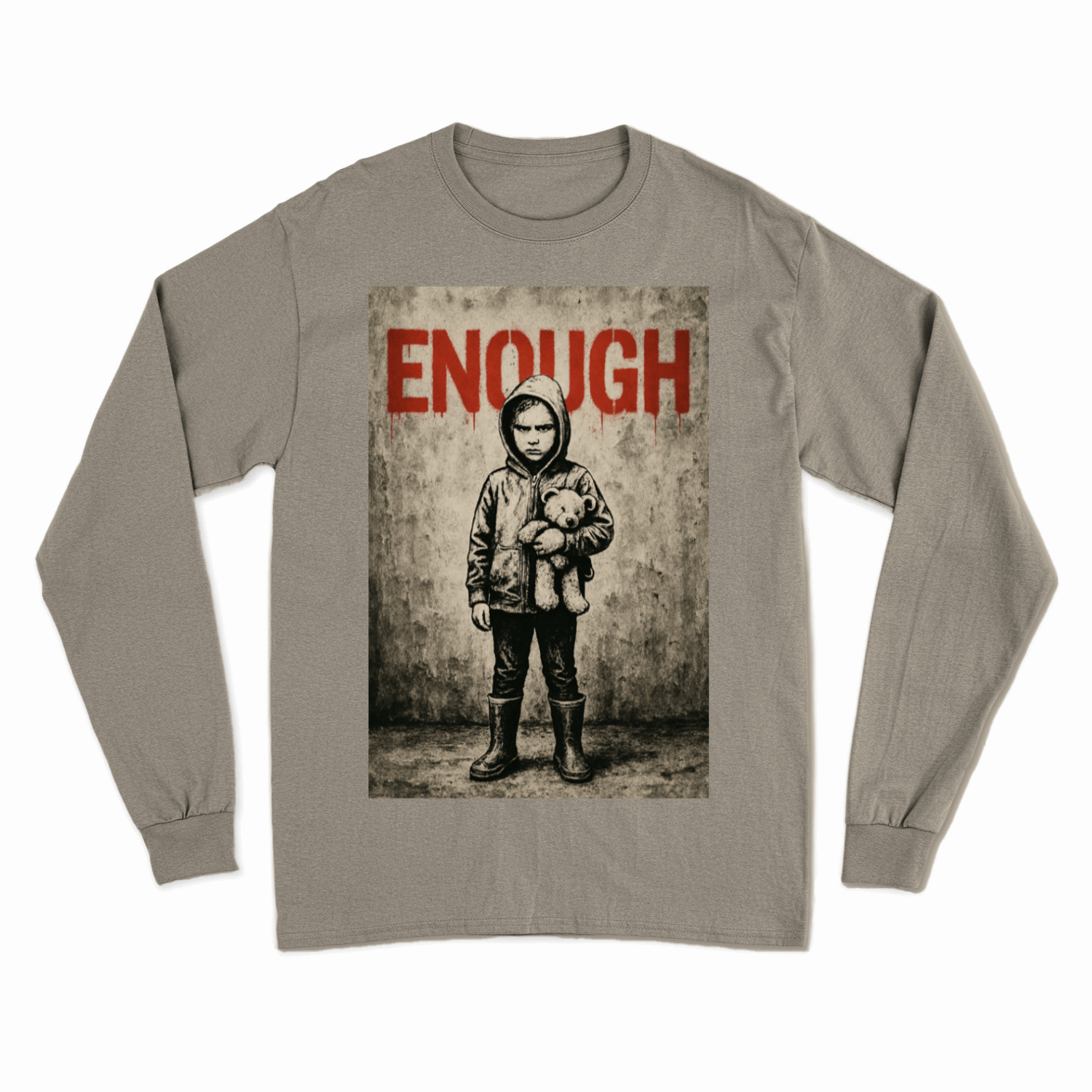 Sweatshirt „ENOUGH“ – Warm anziehen, Kaltstellen | Urban Statement Wear