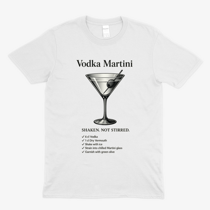 Vodka Martini T-Shirt – Shaken, Not Stirred | True Insights-T-Shirt-True Insights