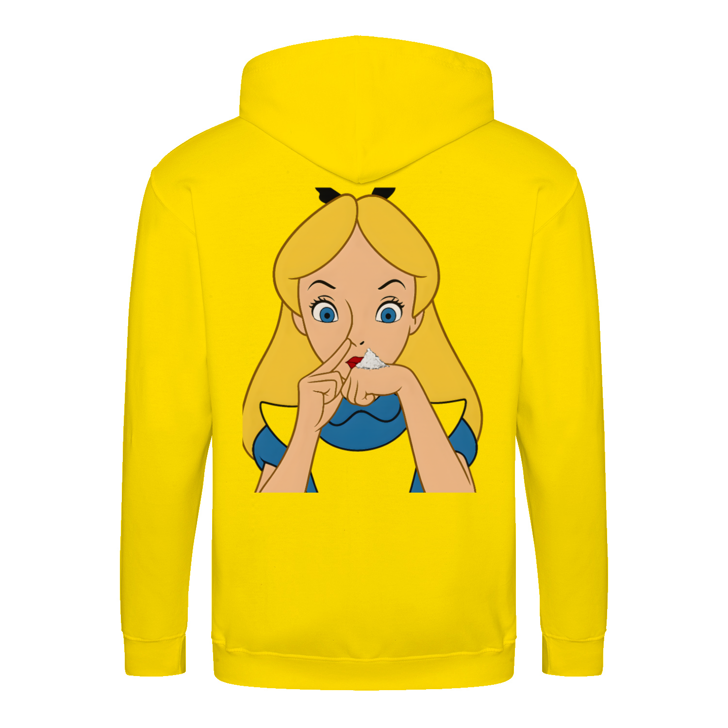 Shhh Hoodie – Cartoon-Hoodie mit geheimnisvollem Backprint & Augen-Design | Satirische Streetwear mit Ironie-Zip Hoodie-True Insights