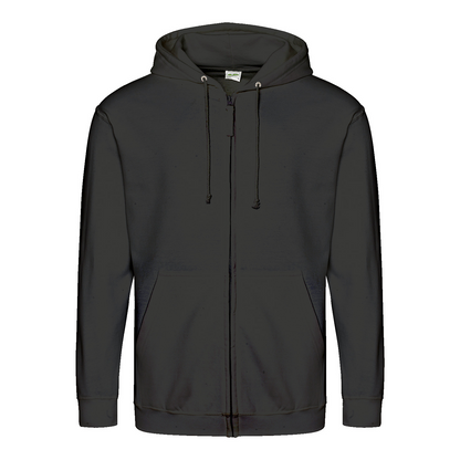 Zieh nicht so Zip Hoodie – Satirischer Cartoon-Hoodie mit Backprint | Streetwear mit Humor-Zip Hoodie-True Insights