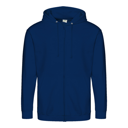Zieh nicht so Zip Hoodie – Satirischer Cartoon-Hoodie mit Backprint | Streetwear mit Humor-Zip Hoodie-True Insights