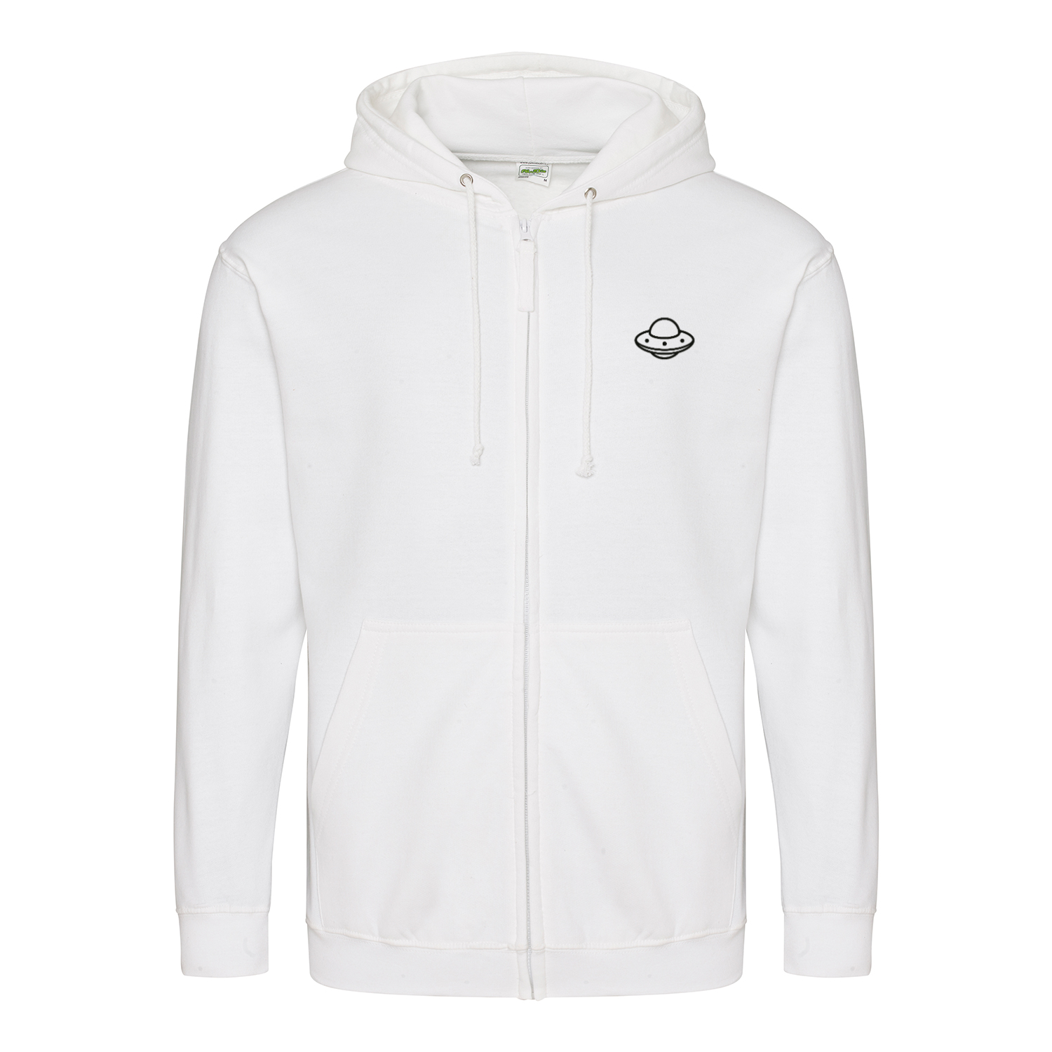 Don’t Talk to Strangers Zip Hoodie | Satirisches Alien-Motiv im Retro-Stil | Warnung im 50s Design 📝 Meta-Beschreibung:-Zip Hoodie-True Insights