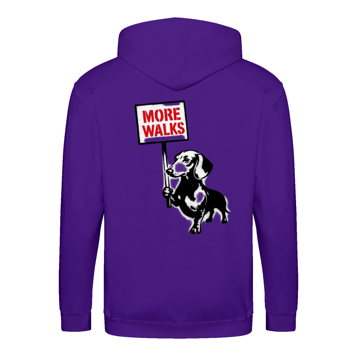 Dackel „More Walks“ – Urban Street-Art Zip-Hoodie für echte Statement-Looks-Zip Hoodie-True Insights