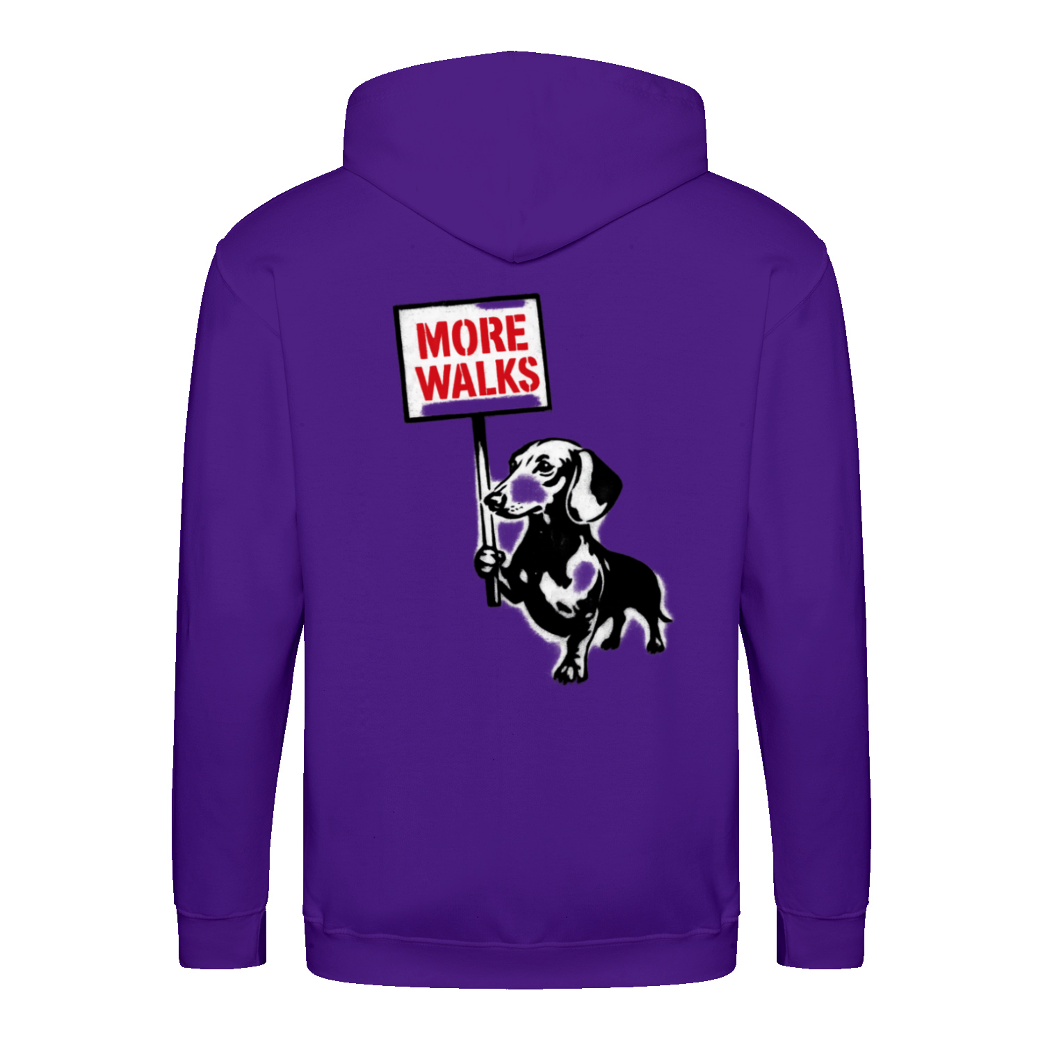 Dackel „More Walks“ – Urban Street-Art Zip-Hoodie für echte Statement-Looks-Zip Hoodie-True Insights