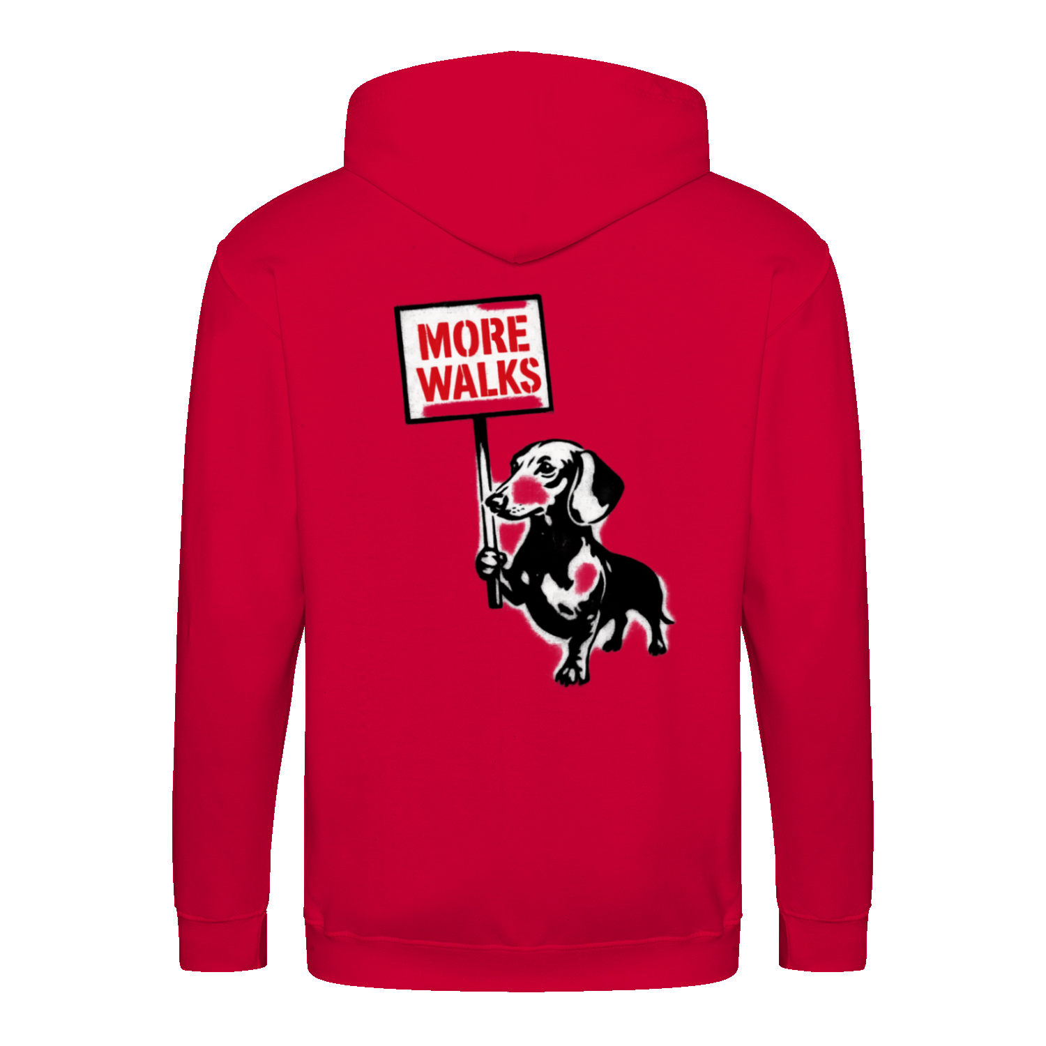 Dackel „More Walks“ – Urban Street-Art Zip-Hoodie für echte Statement-Looks-Zip Hoodie-True Insights