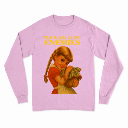 The Heads of My Enemies Longsleeve – Düster-satirisches Retro-Shirt mit Augenzwinkern