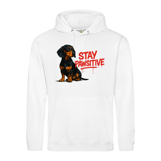Stay Pawsitive Hoodie – Dackel-Style für positive Vibes