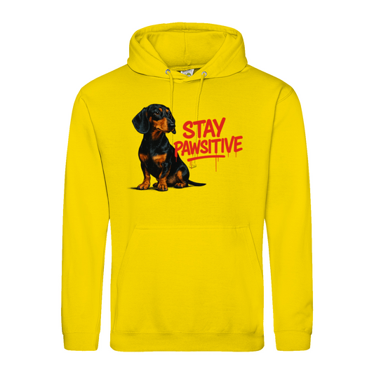 Stay Pawsitive Hoodie – Dackel-Style für positive Vibes