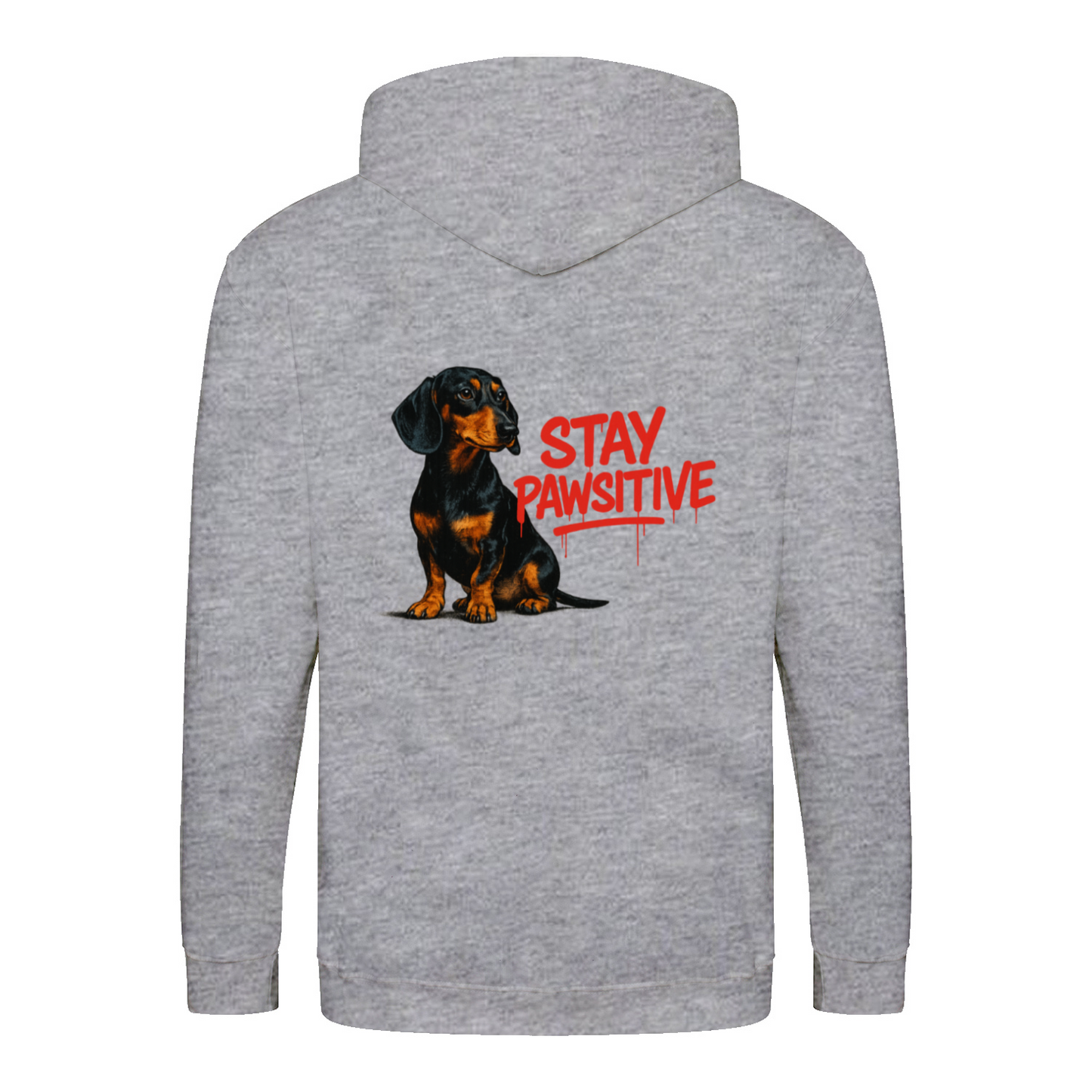 Stay Pawsitive Zip Hoodie – Dackel-Chic mit positiver Energie