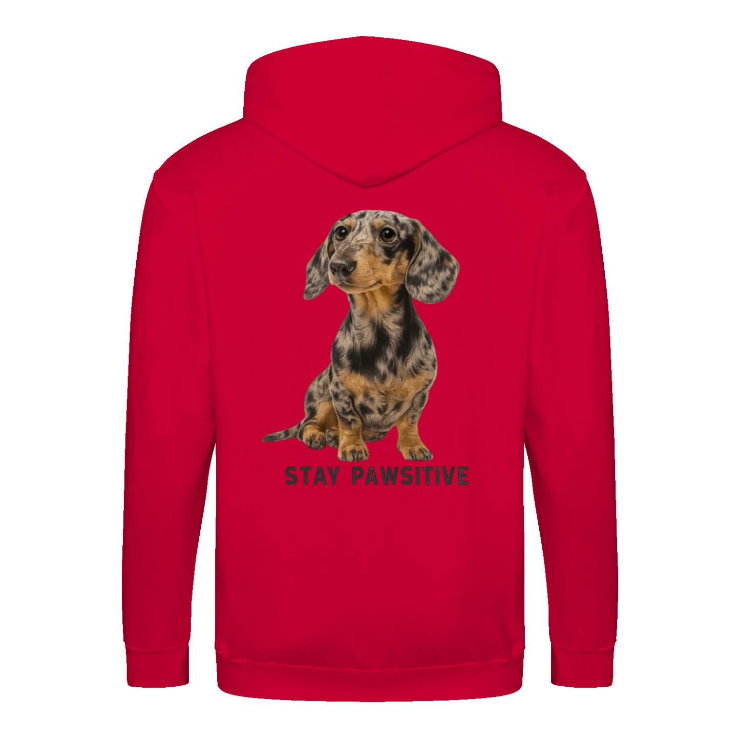 Stay Pawsitive Zip Hoodie – Dackel-Chic mit positiver Energie