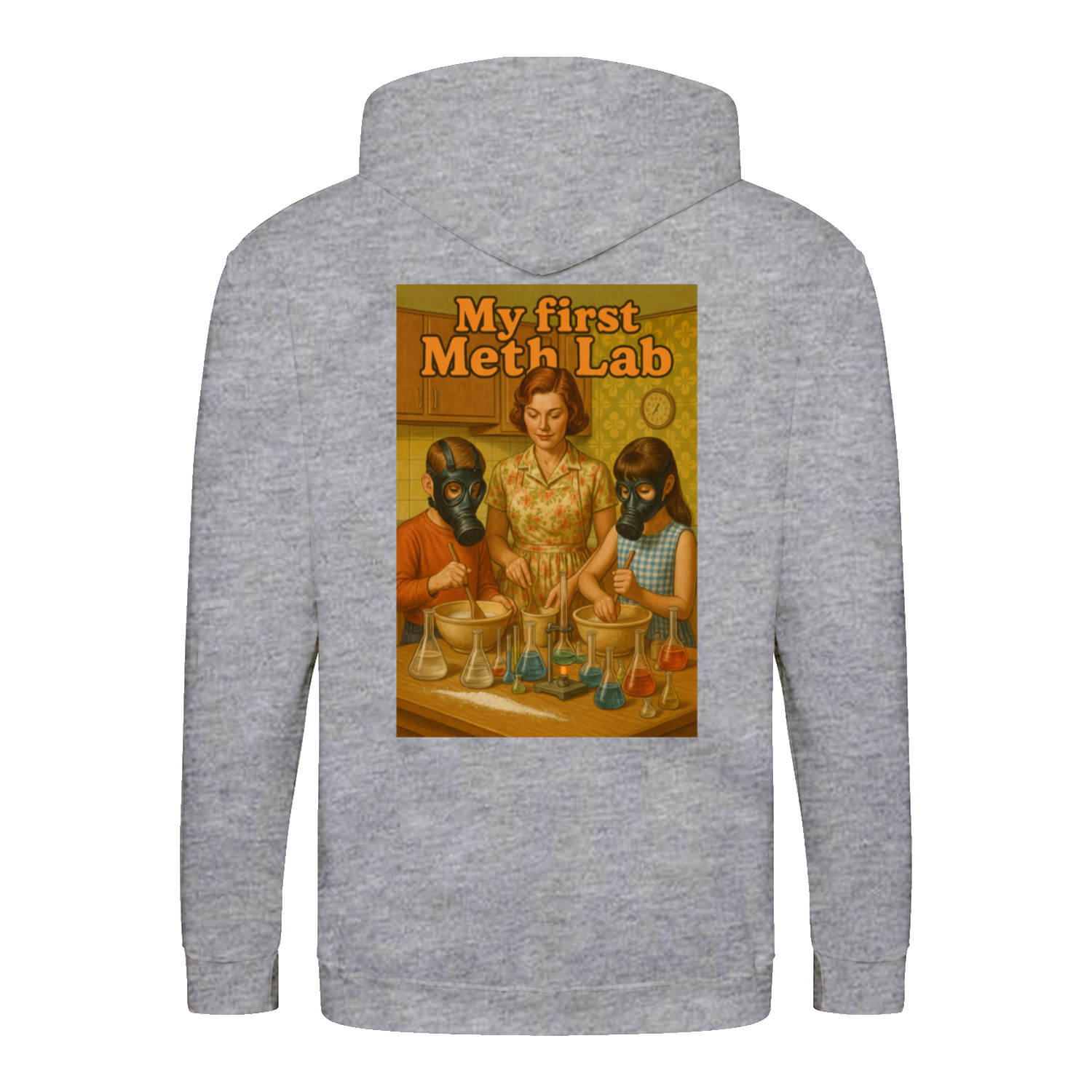 My First Meth Lab Zip Hoodie – Satirischer Retro-Look mit dunklem Humor