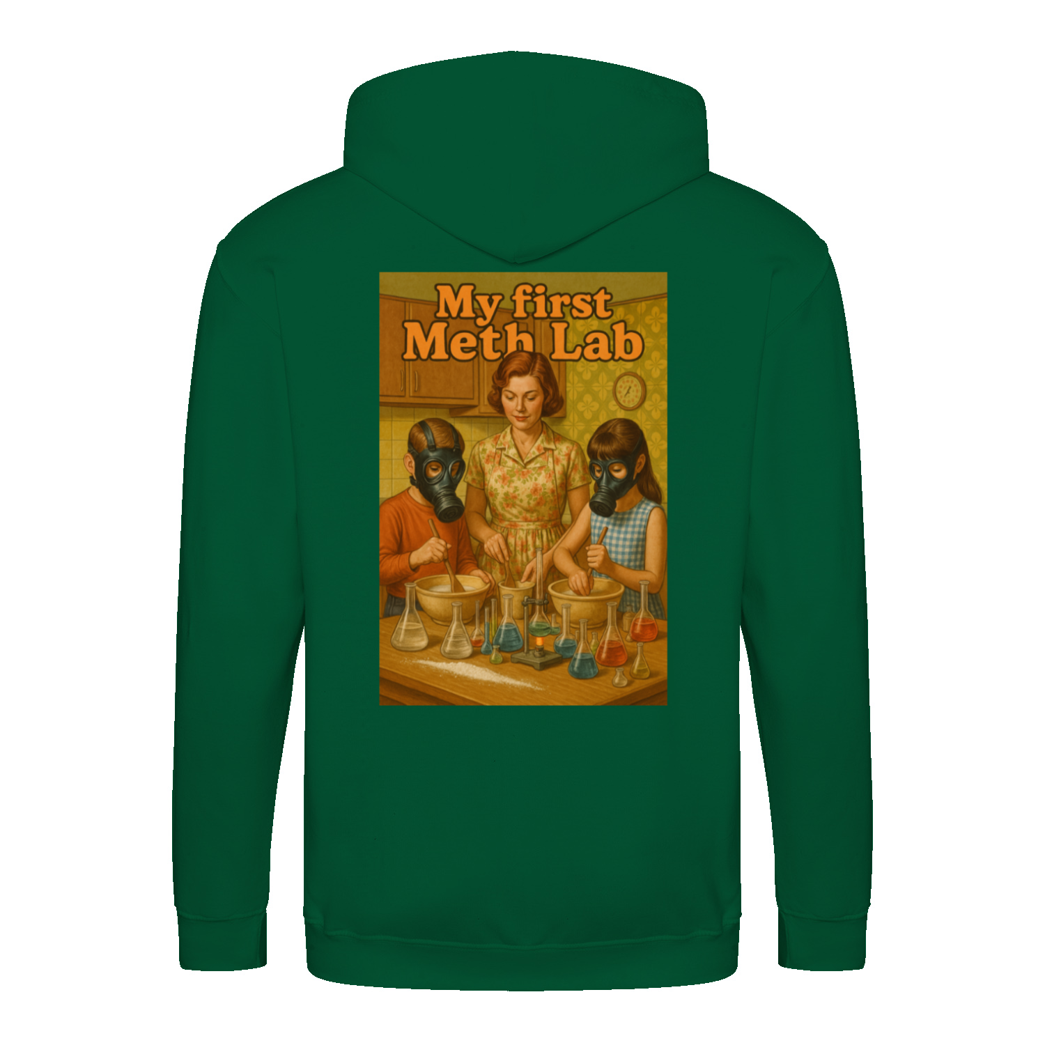 My First Meth Lab Zip Hoodie – Satirischer Retro-Look mit dunklem Humor