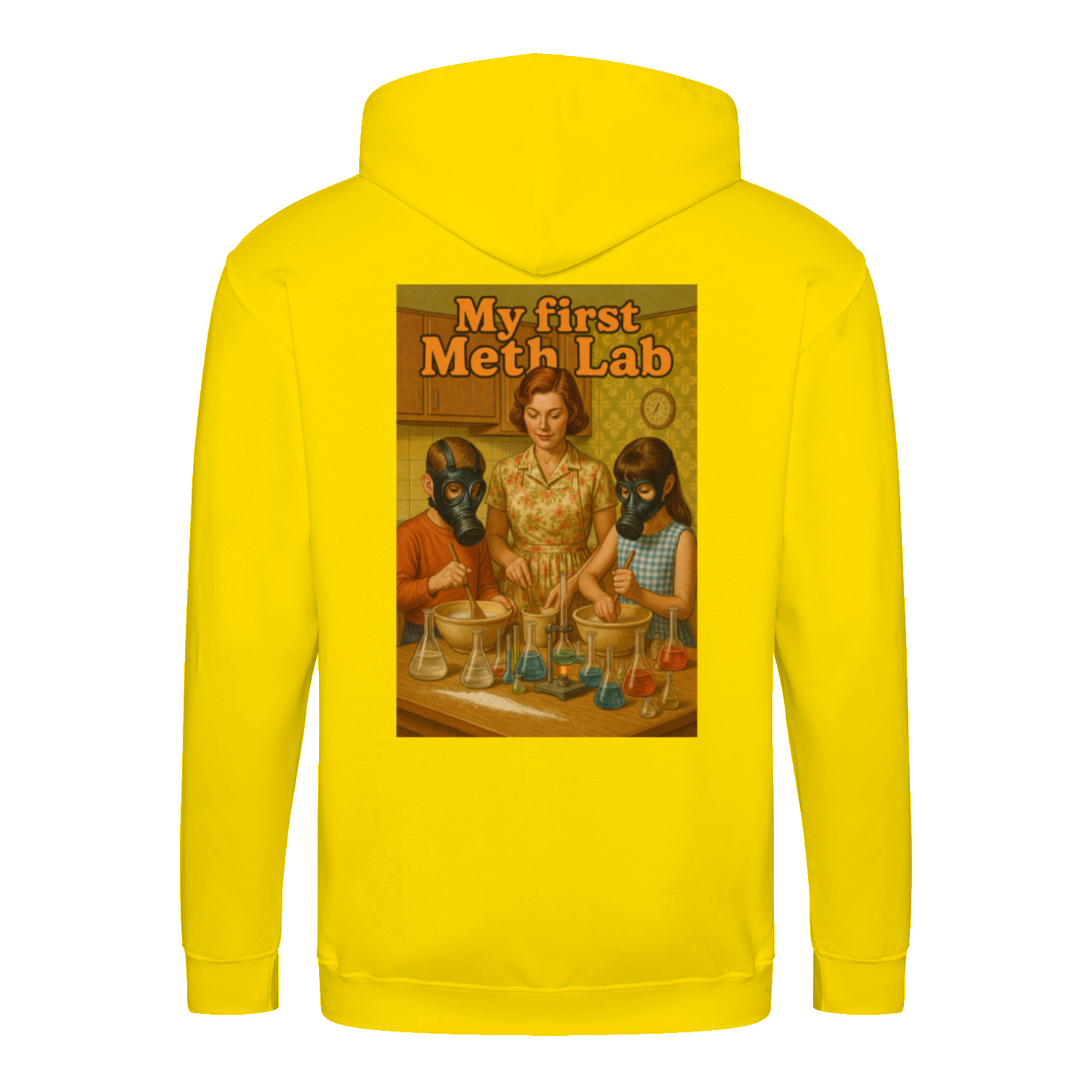 My First Meth Lab Zip Hoodie – Satirischer Retro-Look mit dunklem Humor