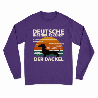 Deutsche Ingenieurskunst – Der Dackel | Satirisches Retro-Design mit Biss Sweatshirt