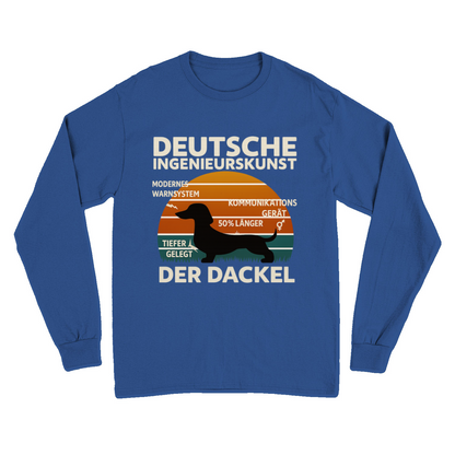 Deutsche Ingenieurskunst – Der Dackel | Satirisches Retro-Design mit Biss Sweatshirt