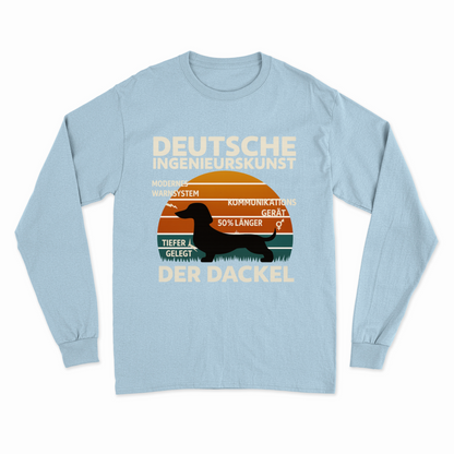 Deutsche Ingenieurskunst – Der Dackel | Satirisches Retro-Design mit Biss Sweatshirt