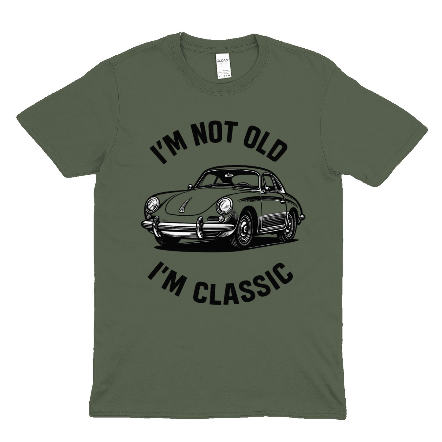 I’m Not Old, I’m Classic – Porsche Car T-Shirt | Humorvolle Retro-Edition für Autofans