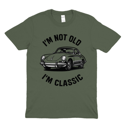 I’m Not Old, I’m Classic – Porsche Car T-Shirt | Humorvolle Retro-Edition für Autofans